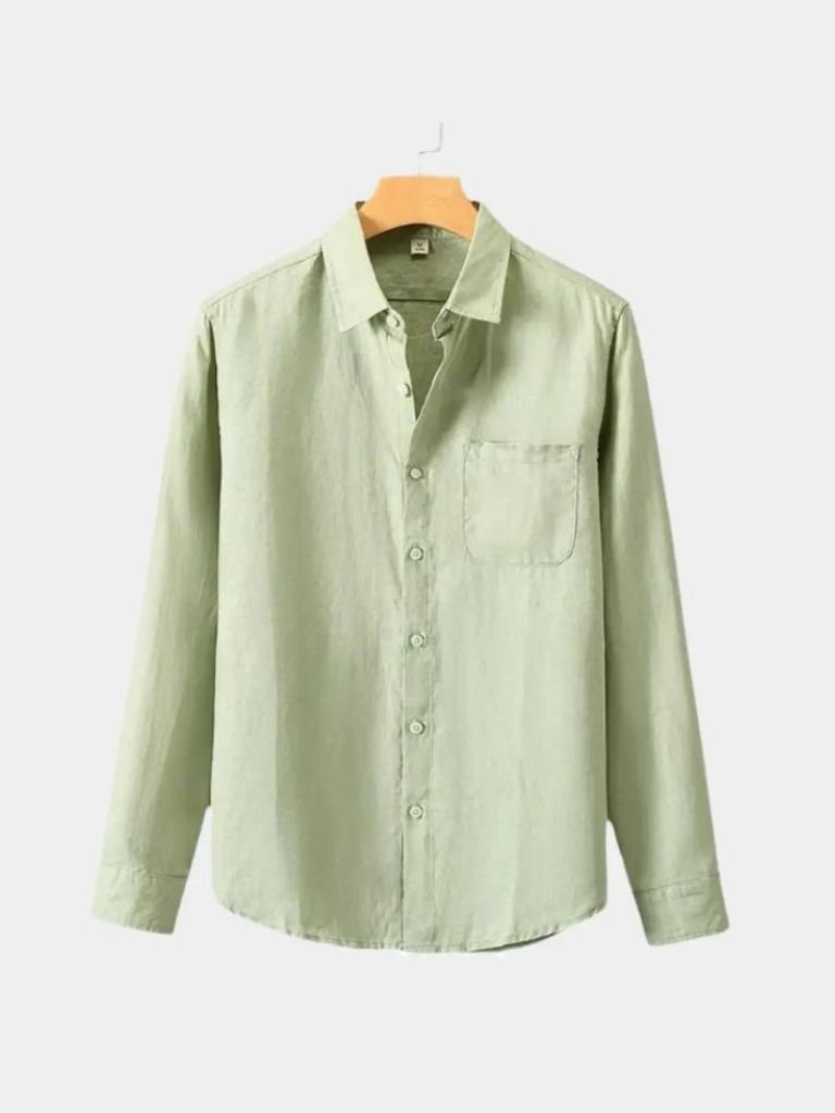 Long Sleeve Essential Linen Shirt - Casa  Laro CASA LARO