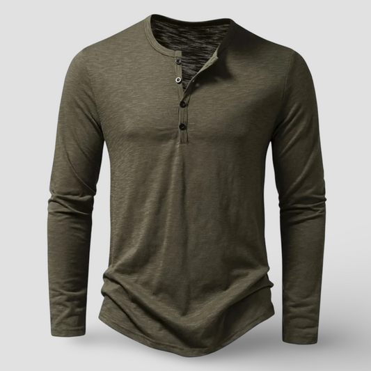Long Sleeve Henley - T-Shirt CASA LARO MEN