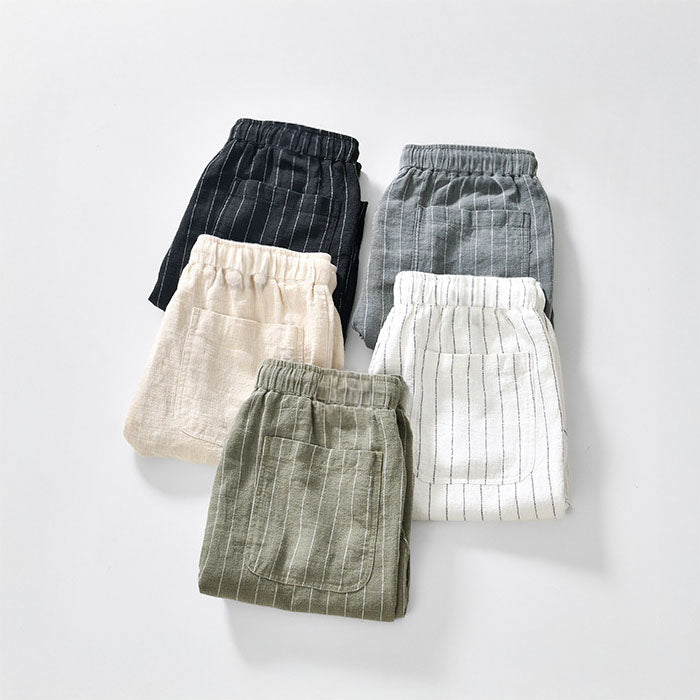 Pinstripe Linen - Shorts