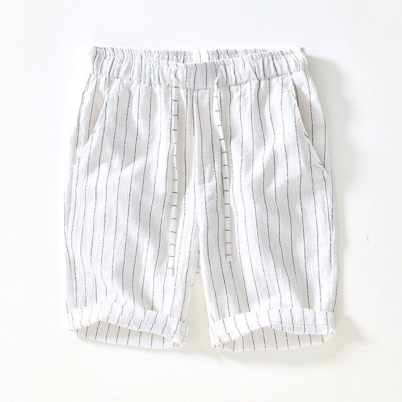 Pinstripe Linen - Shorts