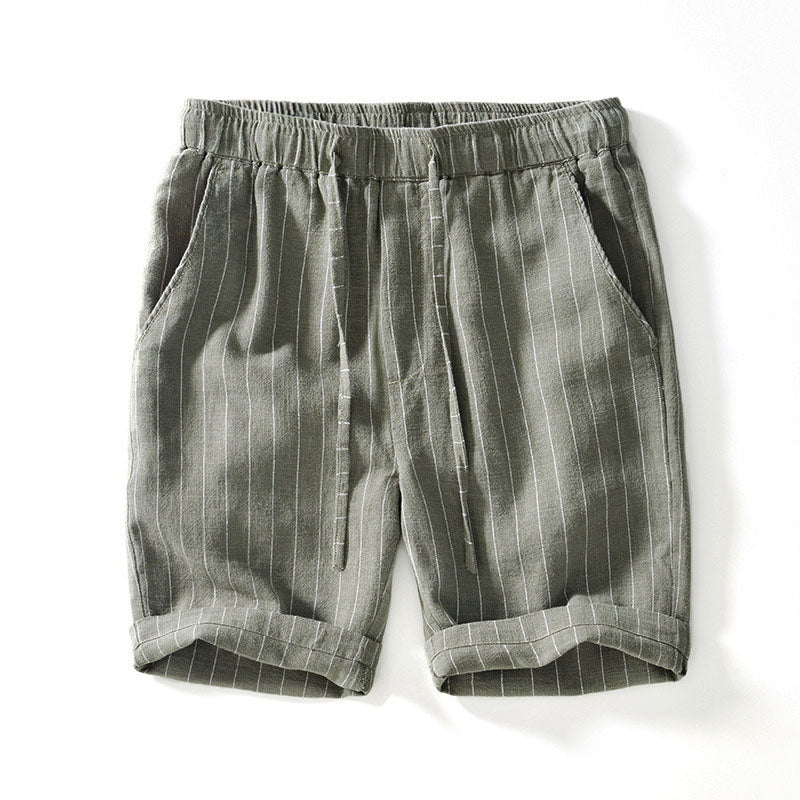 Pinstripe Linen - Shorts