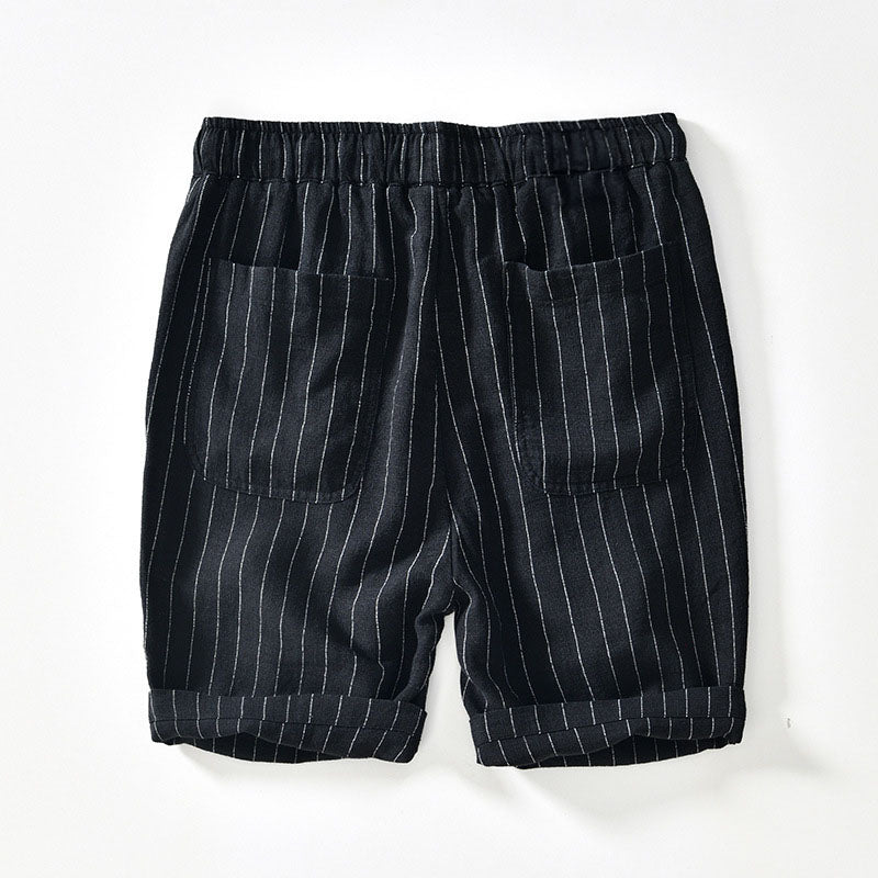 Pinstripe Linen - Shorts