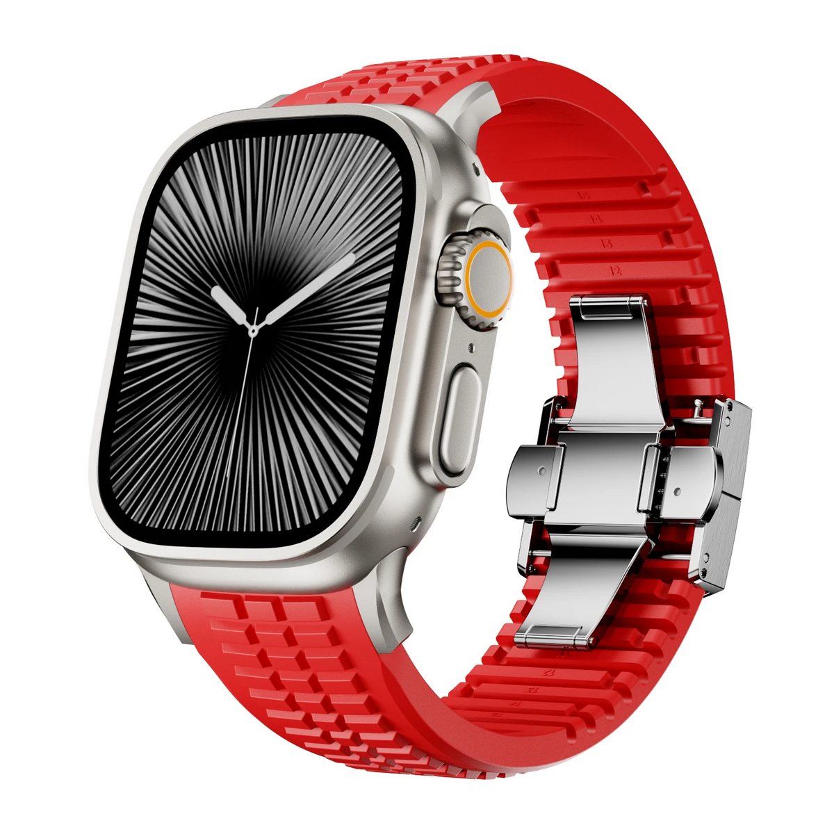 Black Silicone Sport Replacement - Watch Band
