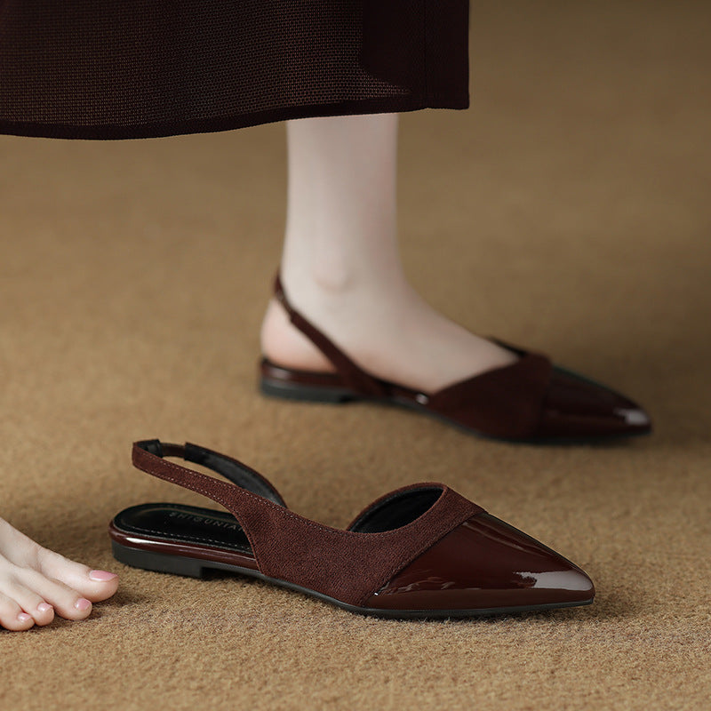 Cina Leather Slingback - Heels