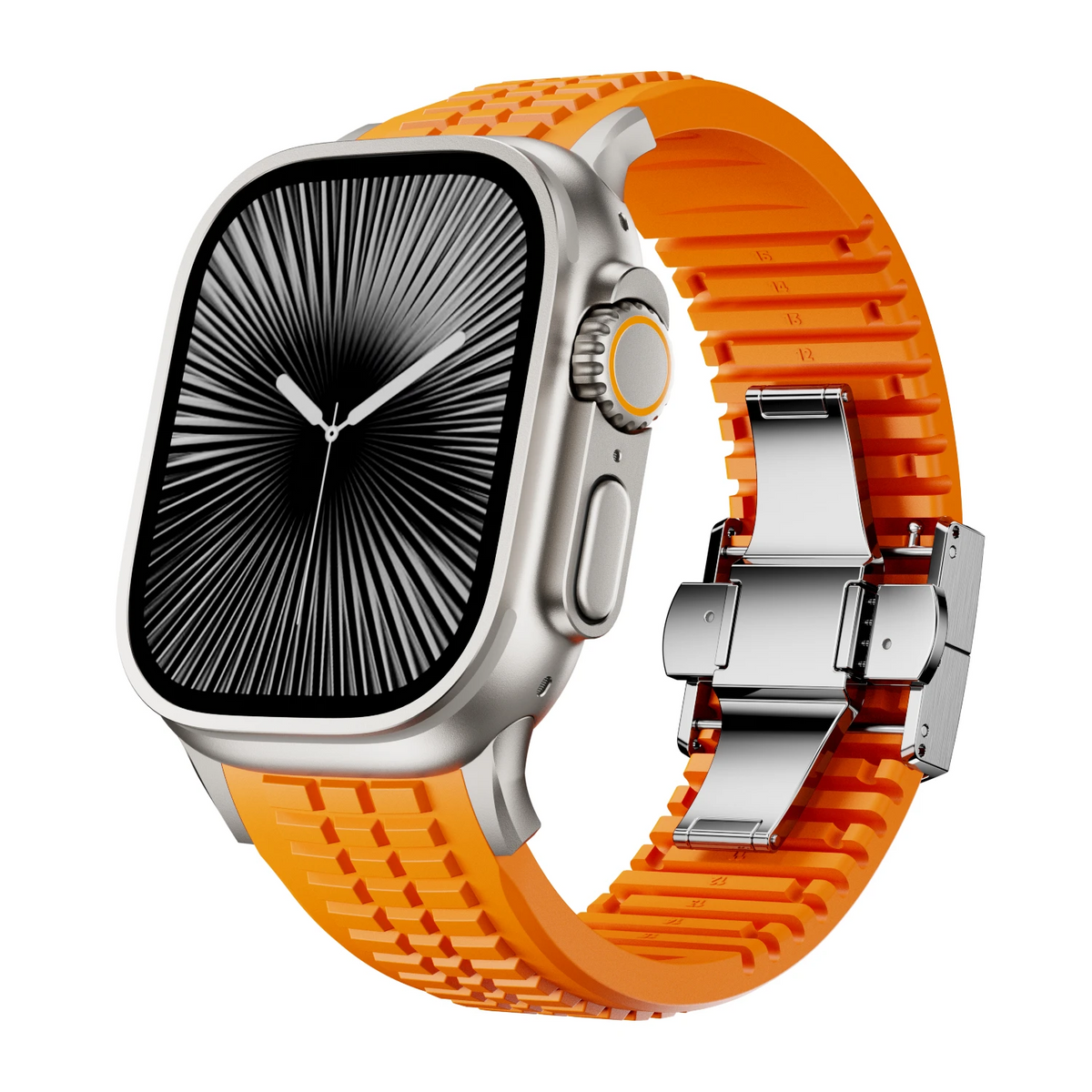 Black Silicone Sport Replacement - Watch Band