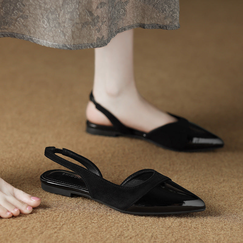 Cina Leather Slingback - Heels