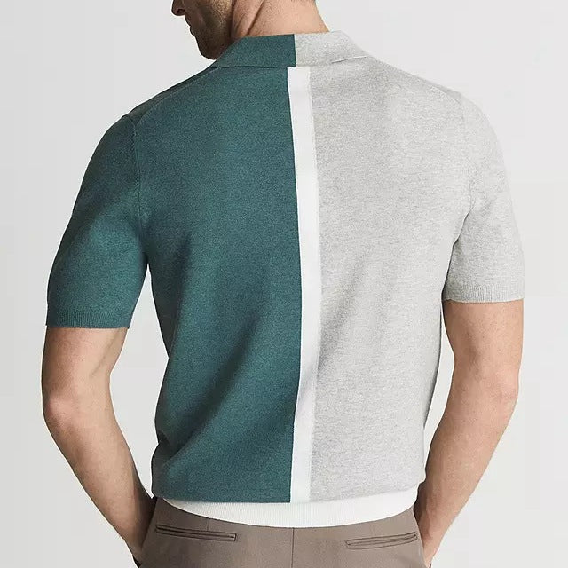 Luca Contrast-Trim Cotton - Polo Shirt
