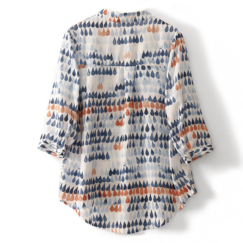Printed Linen - Blouse