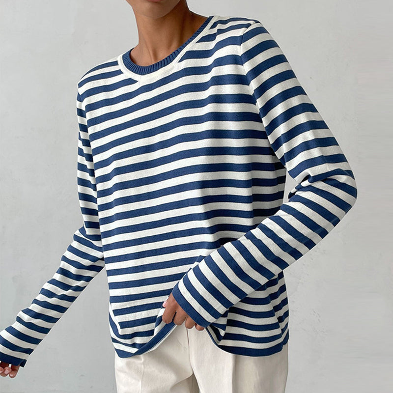 Striped Cotton Button-Down - Shirt