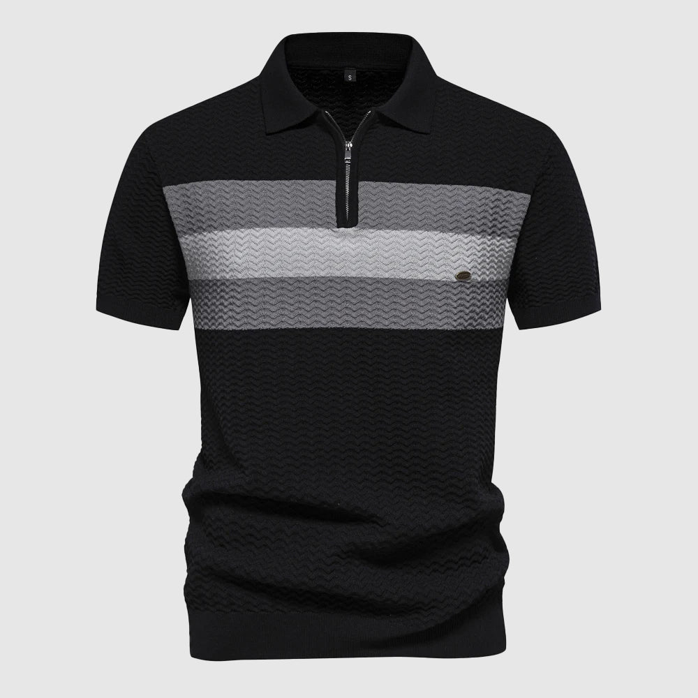 Marina Zip Polo - Polo Shirt CASA LARO MEN
