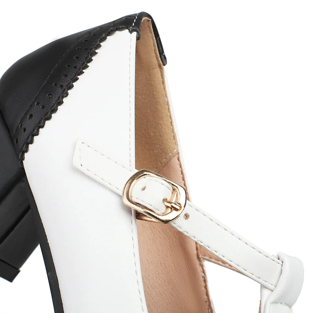 Mary Jane Block Heel - Heels CASA LARO WOMEN