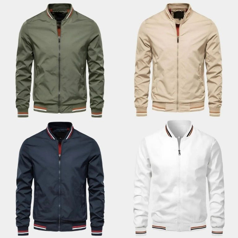 Massimo Classic Zip-Up Bomber - Jacket CASA LARO MEN