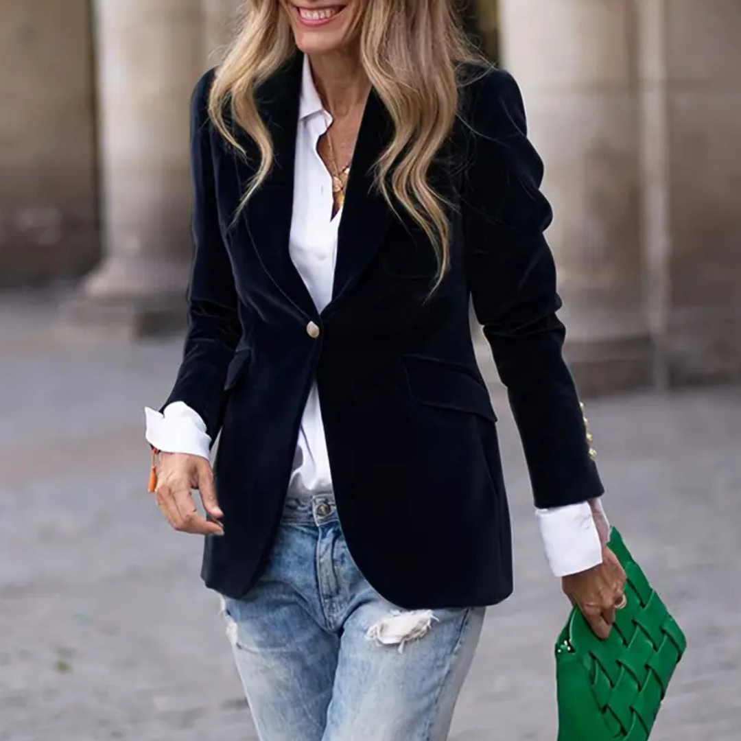 Melissa - Elegant Velour Jacket CASA LARO WOMEN