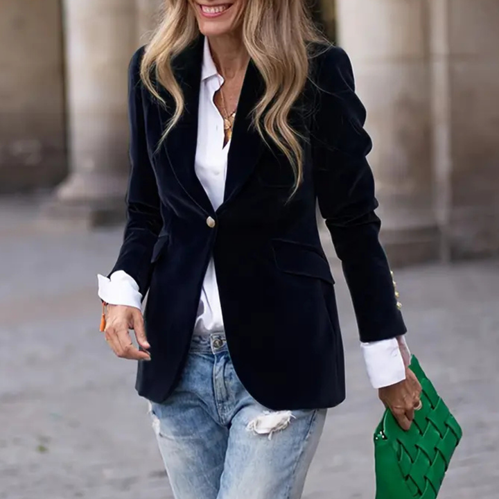 Melissa - Elegant Velour Jacket CASA LARO WOMEN