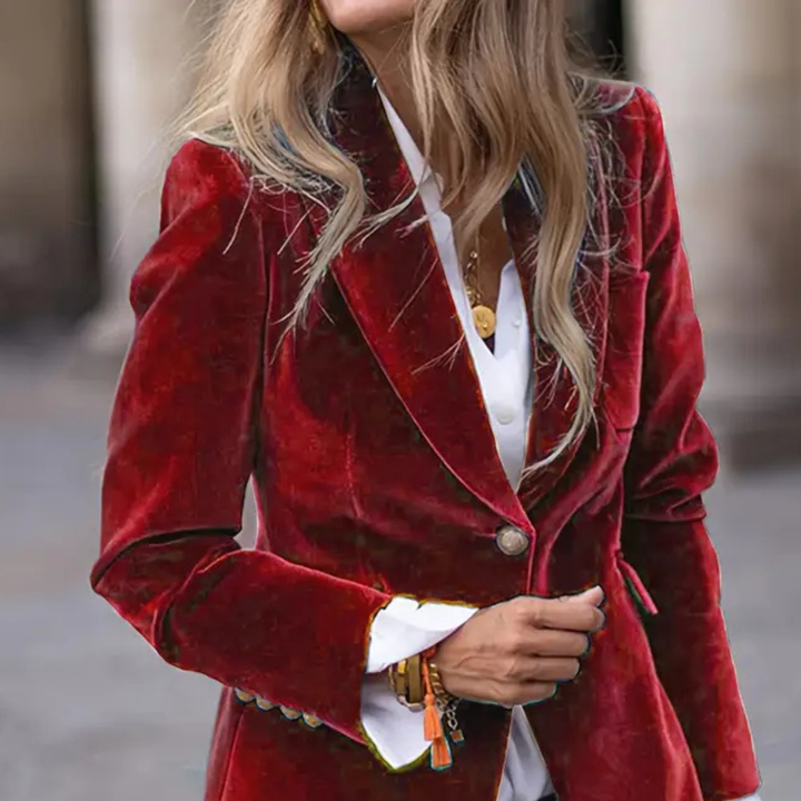 Melissa - Elegant Velour Jacket CASA LARO WOMEN