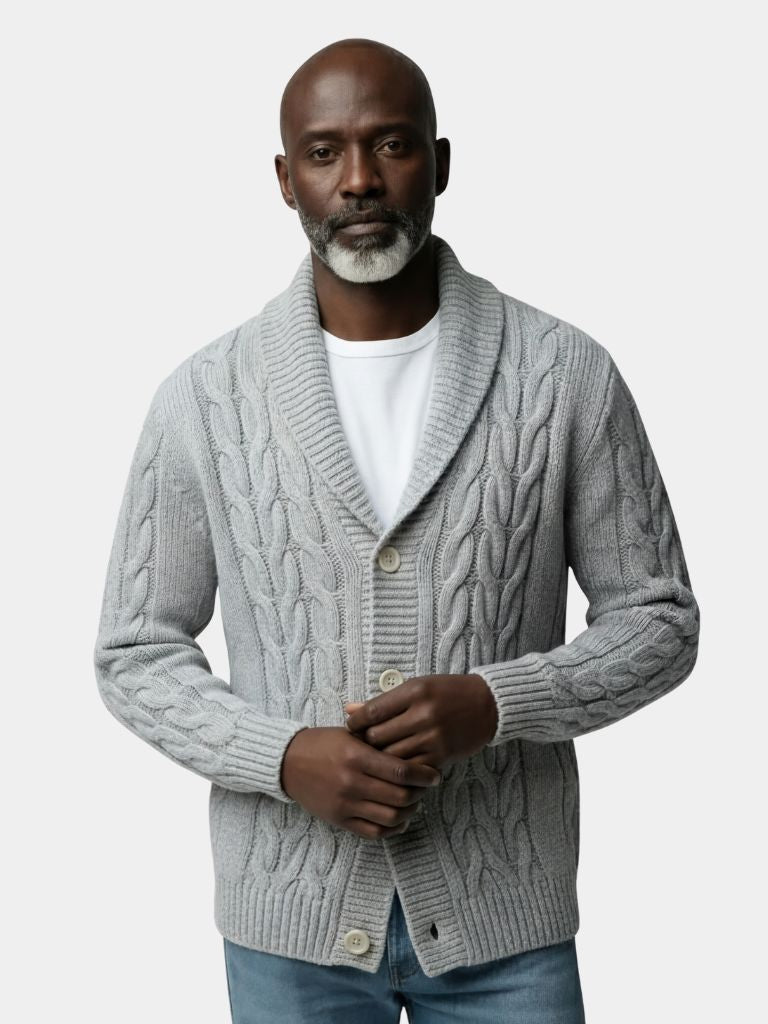 Men's Elegant Knit Cardigan - Casa  Laro CASA LARO