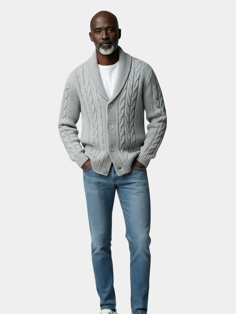 Men's Elegant Knit Cardigan - Casa  Laro CASA LARO