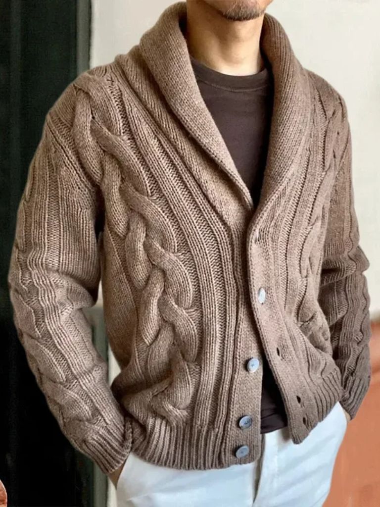 Men's Knitted Cardigan - Casa  Laro CASA LARO