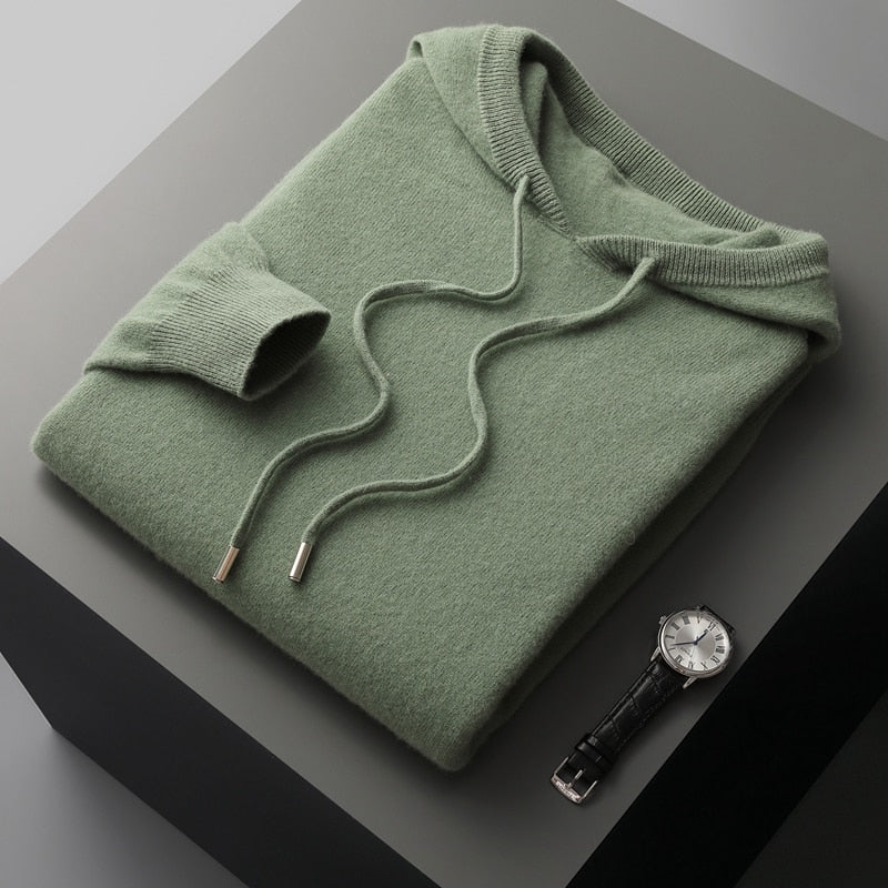 Merino Wool Hooded - Sweater CASA LARO MEN