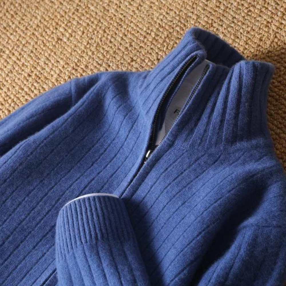 Merino Wool Knit - Cardigan CASA LARO MEN
