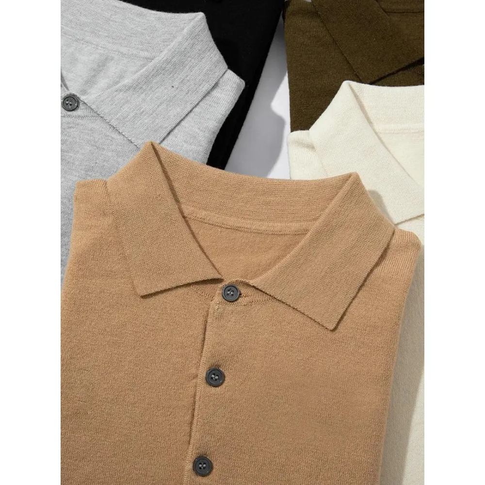 Merino Wool Knit - Polo CASA LARO