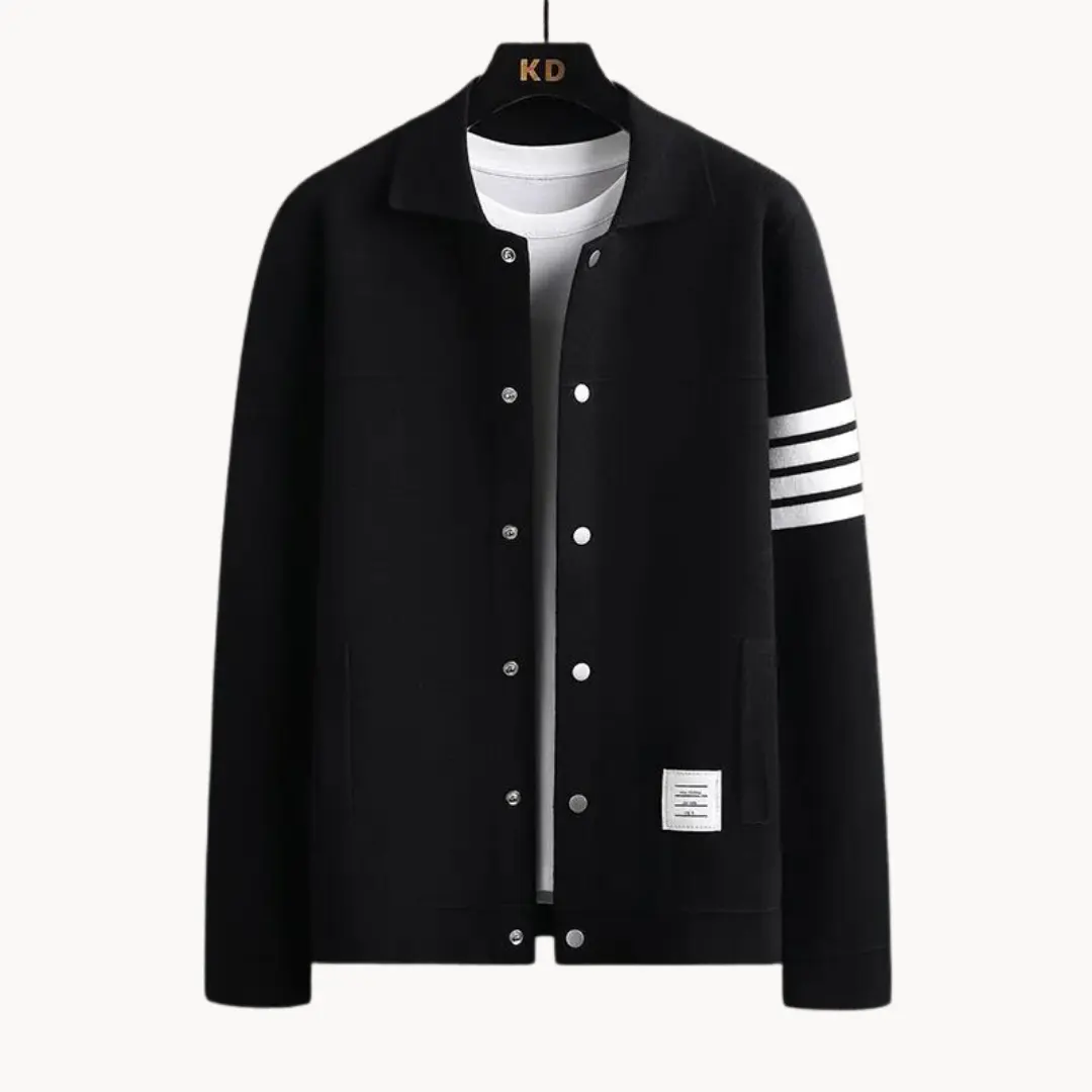 Merino Wool Lapel - Cardigan CASA LARO