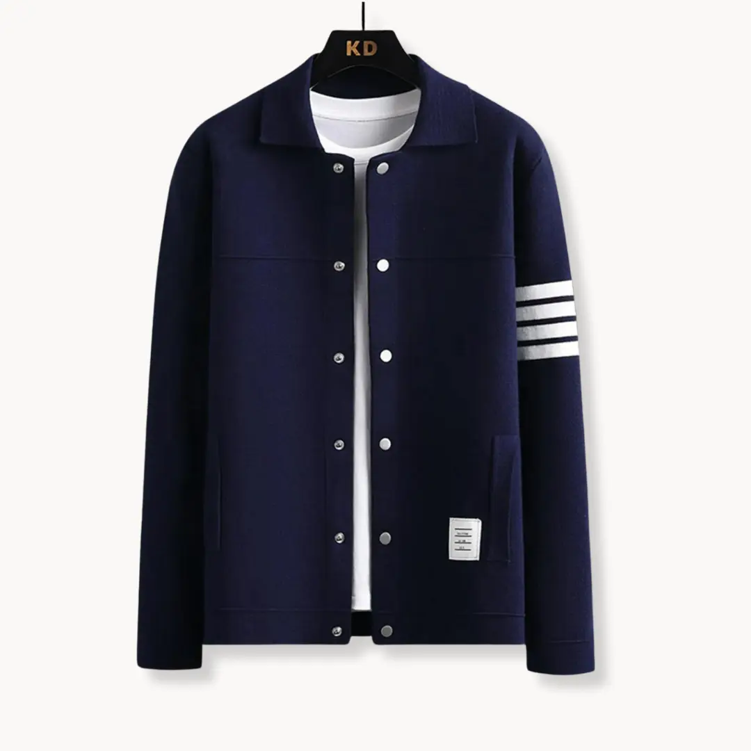 Merino Wool Lapel - Cardigan CASA LARO