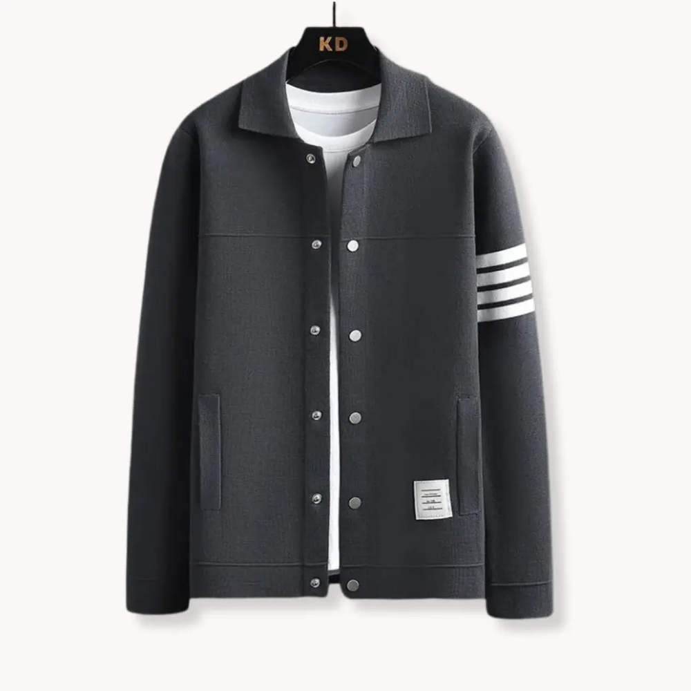 Merino Wool Lapel - Cardigan CASA LARO