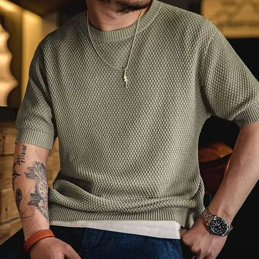 Milano Retro Ribbed Knit - T-Shirt CASA LARO MEN