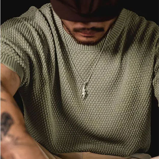 Milano Retro Ribbed Knit - T-Shirt CASA LARO MEN