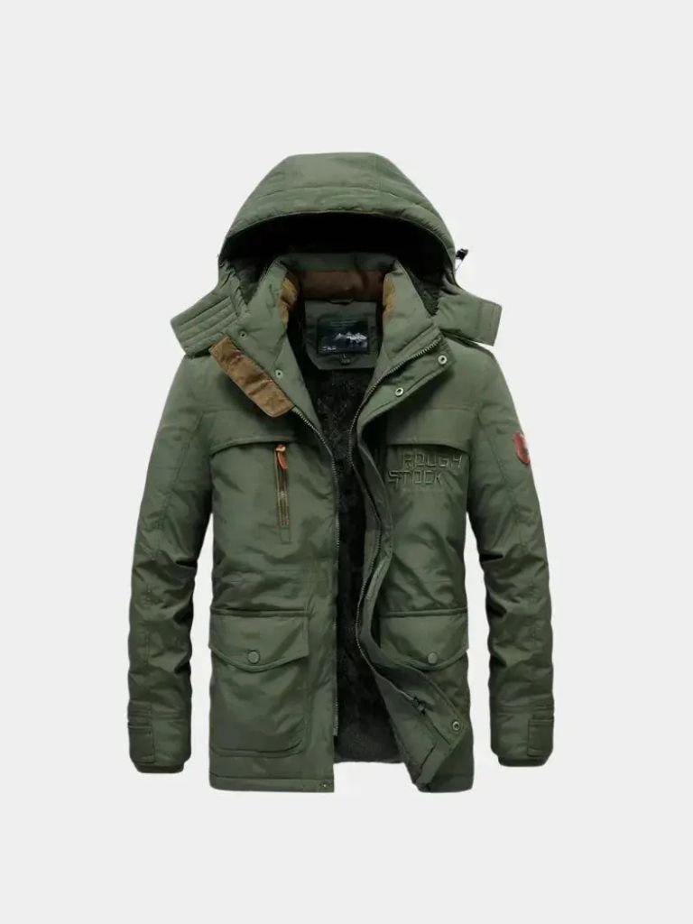 Military Hooded Jacket - Casa  Laro CASA LARO