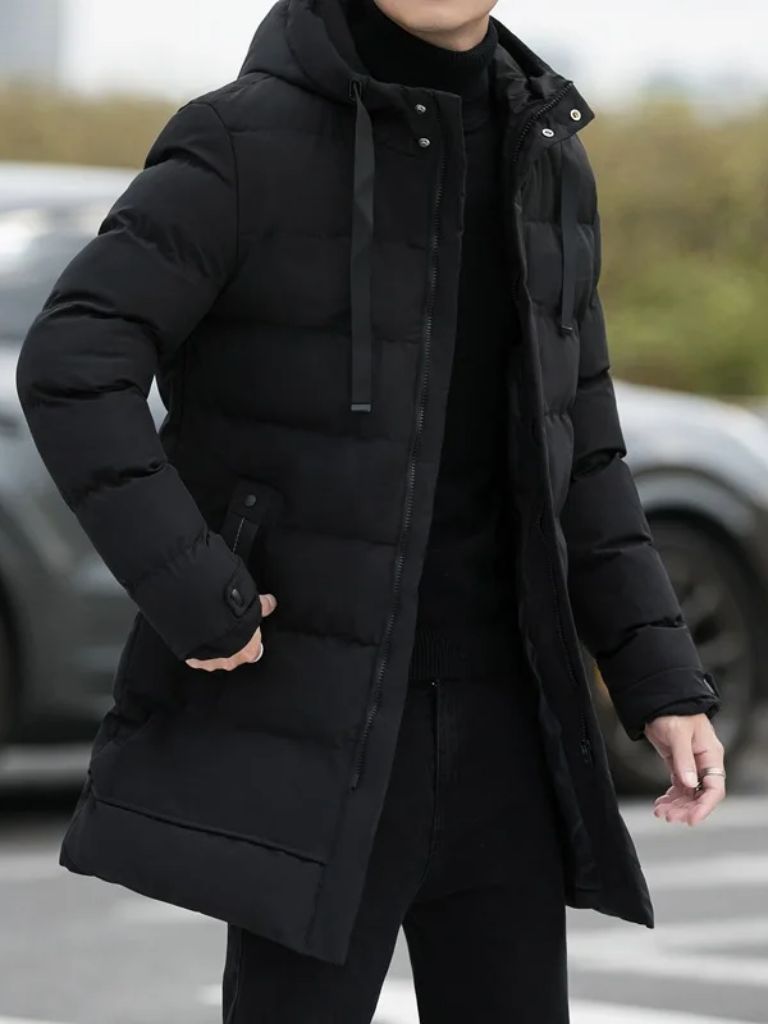 Minimalist Long Puffer Coat - Casa  Laro CASA LARO