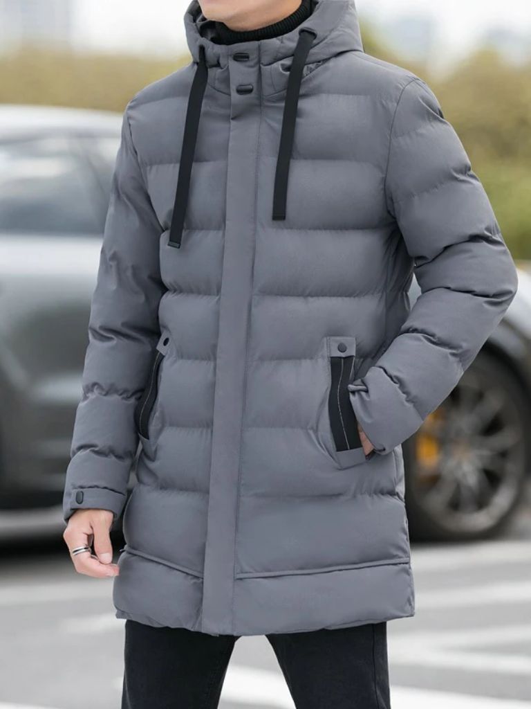 Minimalist Long Puffer Coat - Casa  Laro CASA LARO