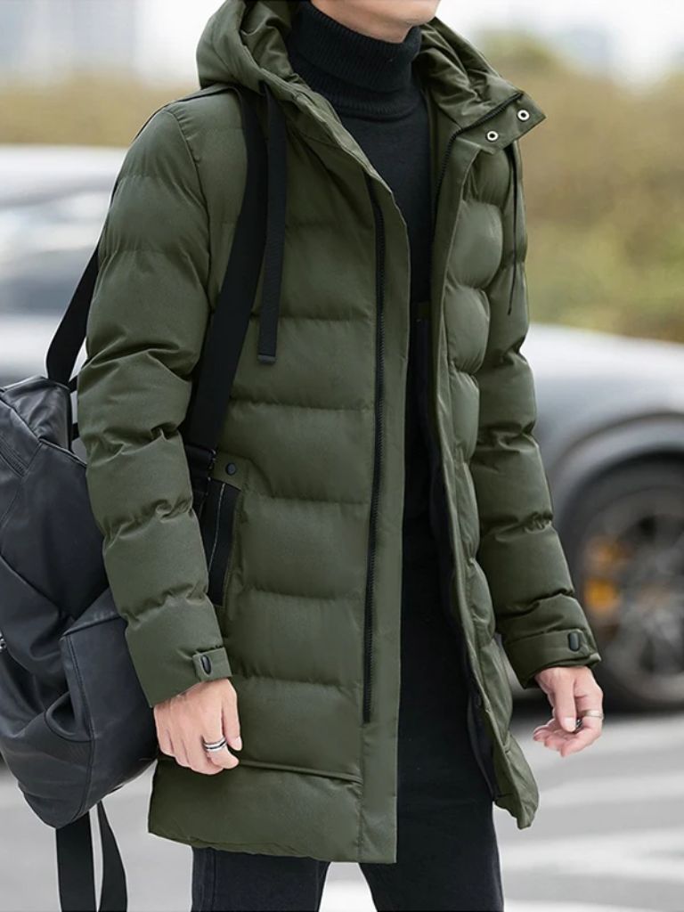 Minimalist Long Puffer Coat - Casa  Laro CASA LARO