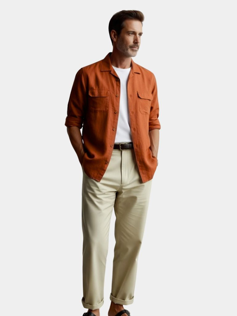 Minimalist Long Sleeve Shirt - Casa  Laro CASA LARO