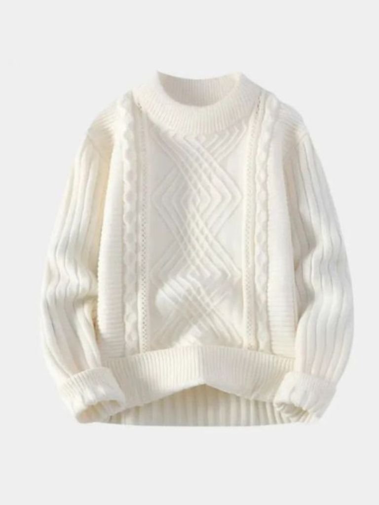 Minimalist Textured Sweater - Casa  Laro CASA LARO