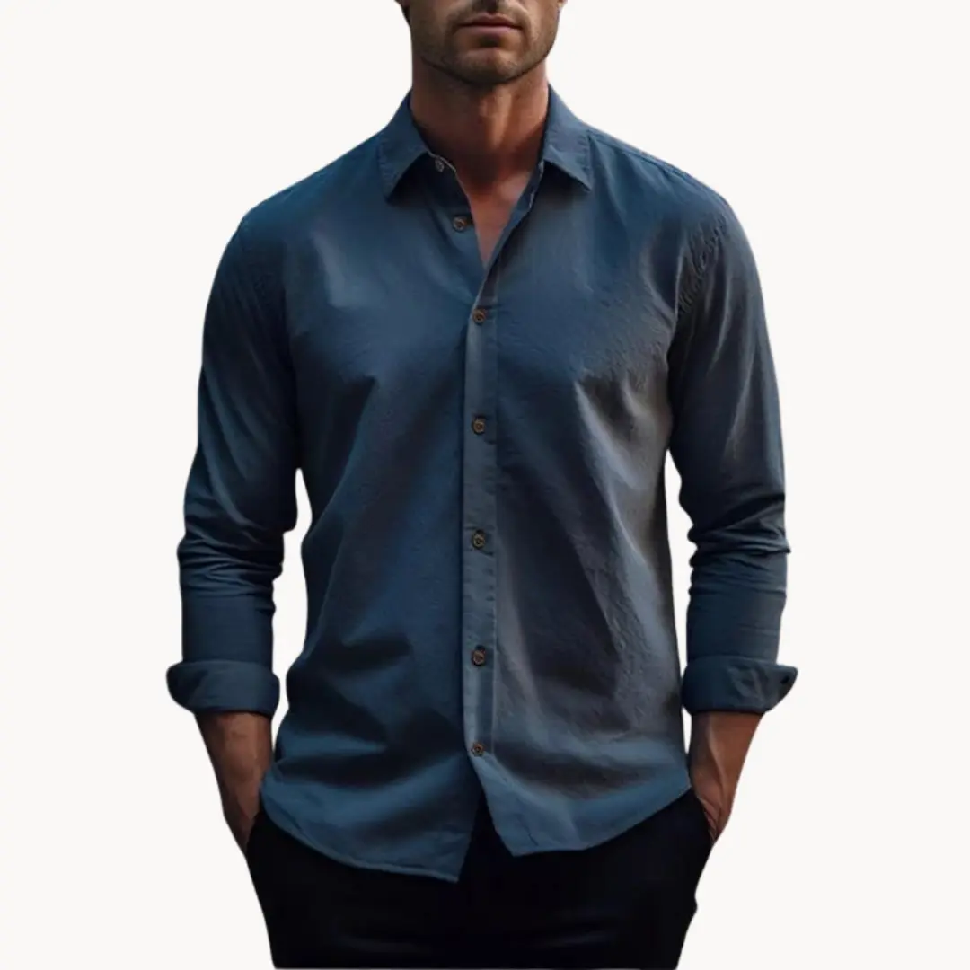 Modena Cotton-Linen Button-Down - Shirt CASA LARO