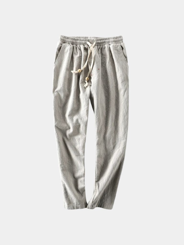 Azure Coast Linen Trousers - CAAYWORLD CAAYWORLD