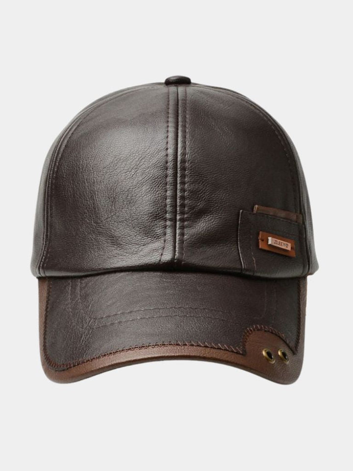 Rustic Laro Leather Cap  - Casa  Laro CASA LARO