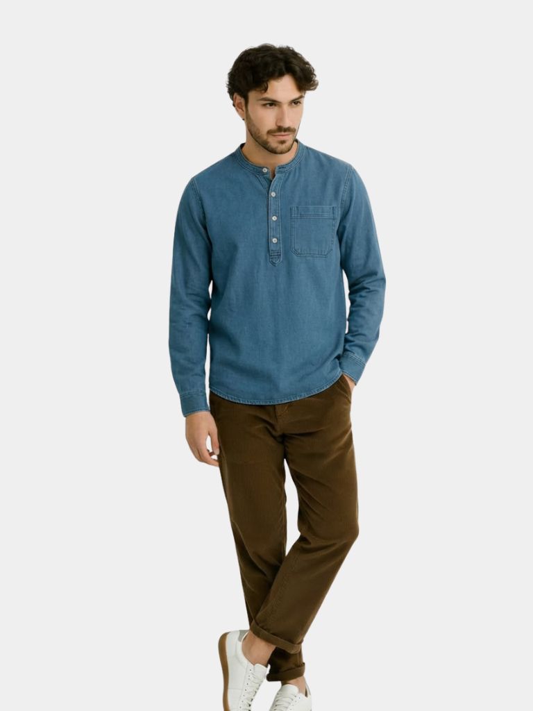 Nash Henley Long Sleeve Shirt – Casa  Laro CASA LARO