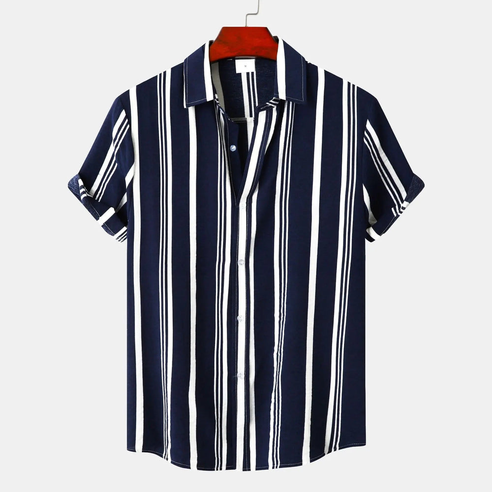 Navy Breton Stripe - Shirt CASA LARO MEN