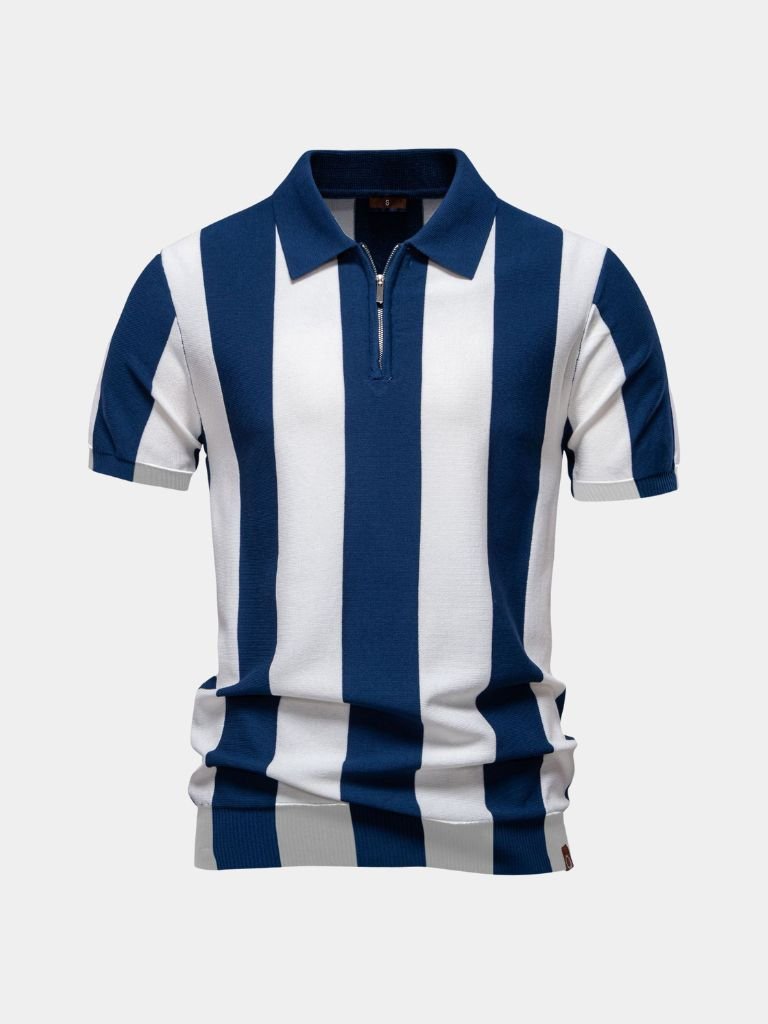 Navy Stripe Polo - Casa  Laro CASA LARO