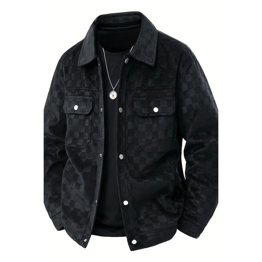 Nico - Checkered Suede Jacket CAAYWORLD MEN