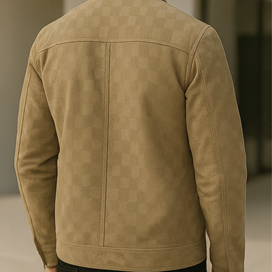 Nico - Checkered Suede Jacket CAAYWORLD MEN