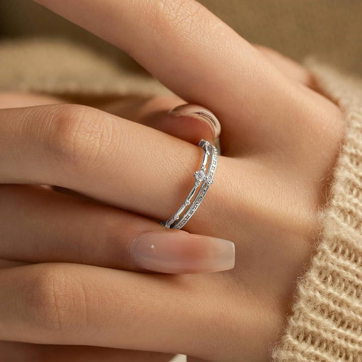 Double-layer Design 14K Gold Plated Band Carly Jewelry