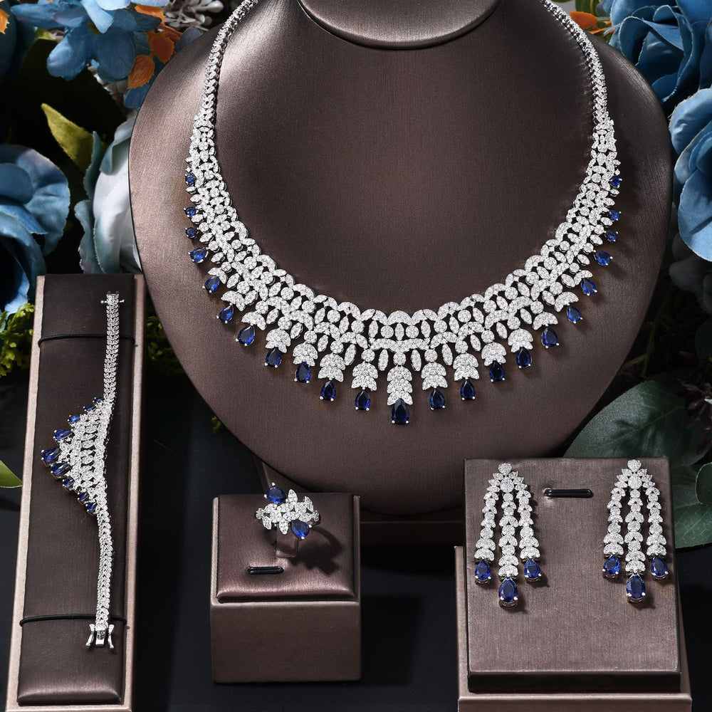 Fashionable and Dazzling Full Diamond Jewelry Set Shine of Diamond