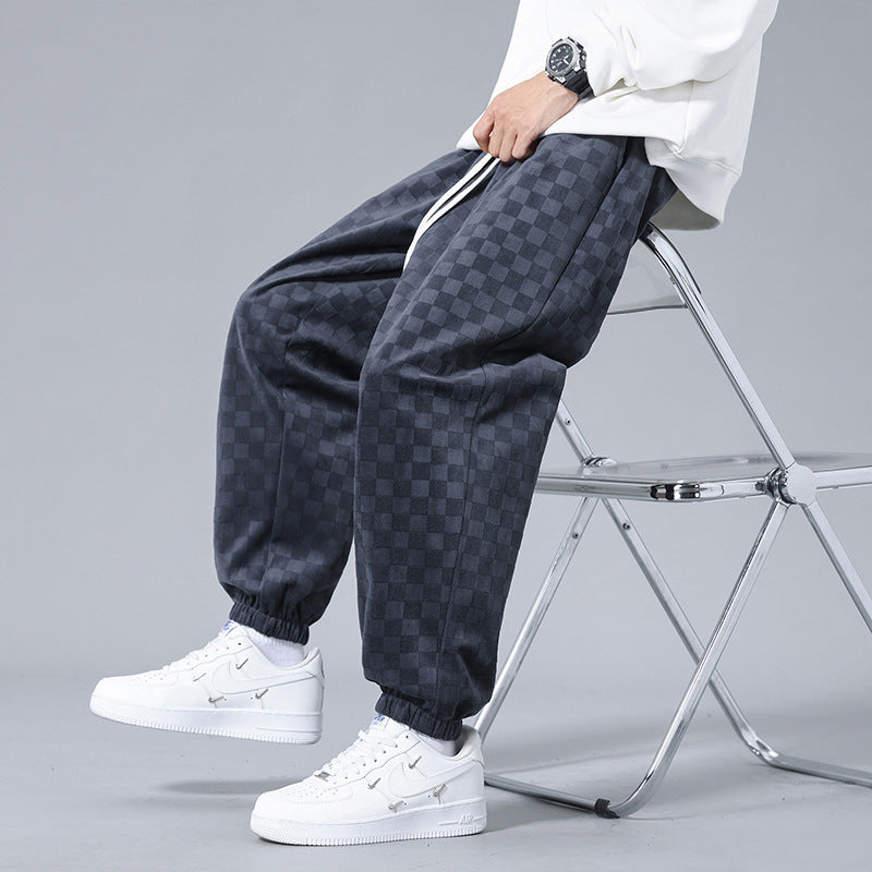 Tone-On-Tone Checked - Joggers