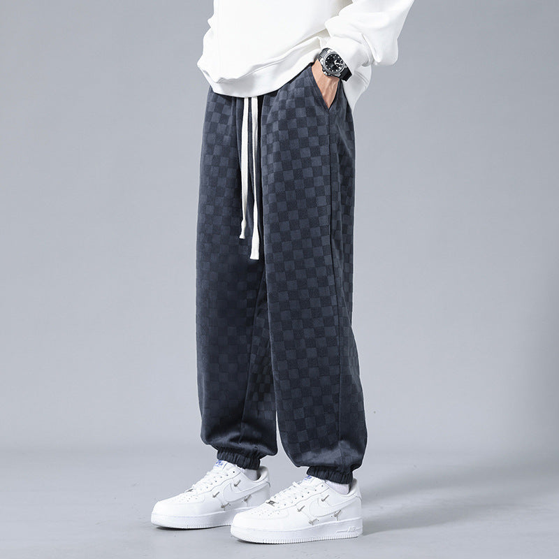 Tone-On-Tone Checked - Joggers
