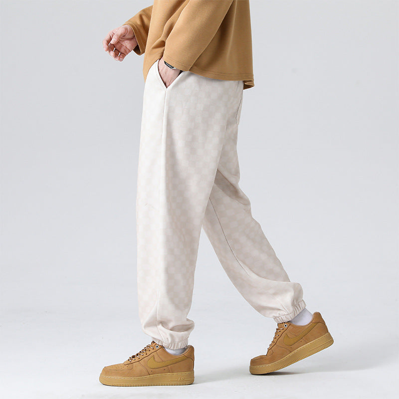 Tone-On-Tone Checked - Joggers