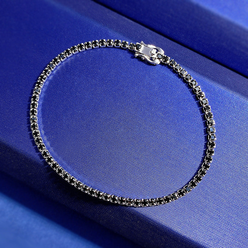 Women's Classic Multi-Color Tennis Bracelet in Sterling Silver Shineofdiamond